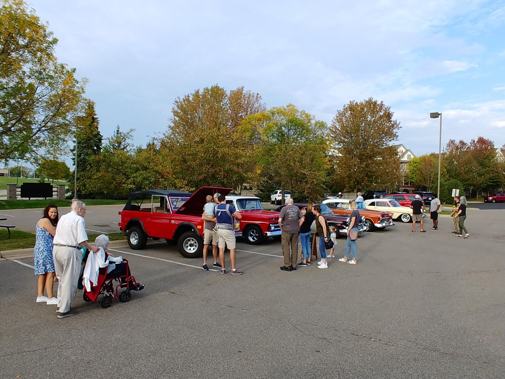 Residents, Families, and Community Members alike enjoyed viewing the classic cars on display.